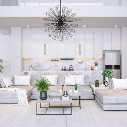 35-LIGHT 54IN GRAND CHANDELIER