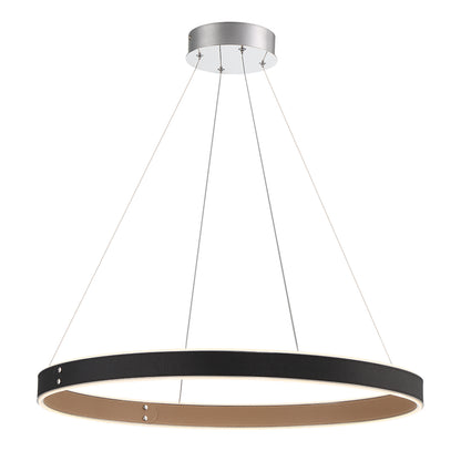 29" INTEGRATED VEGAN LEATHER LED PENDANT