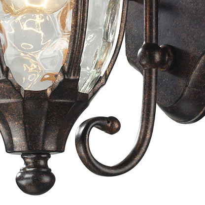 1 light outdoor wall mount in Regal Bronze