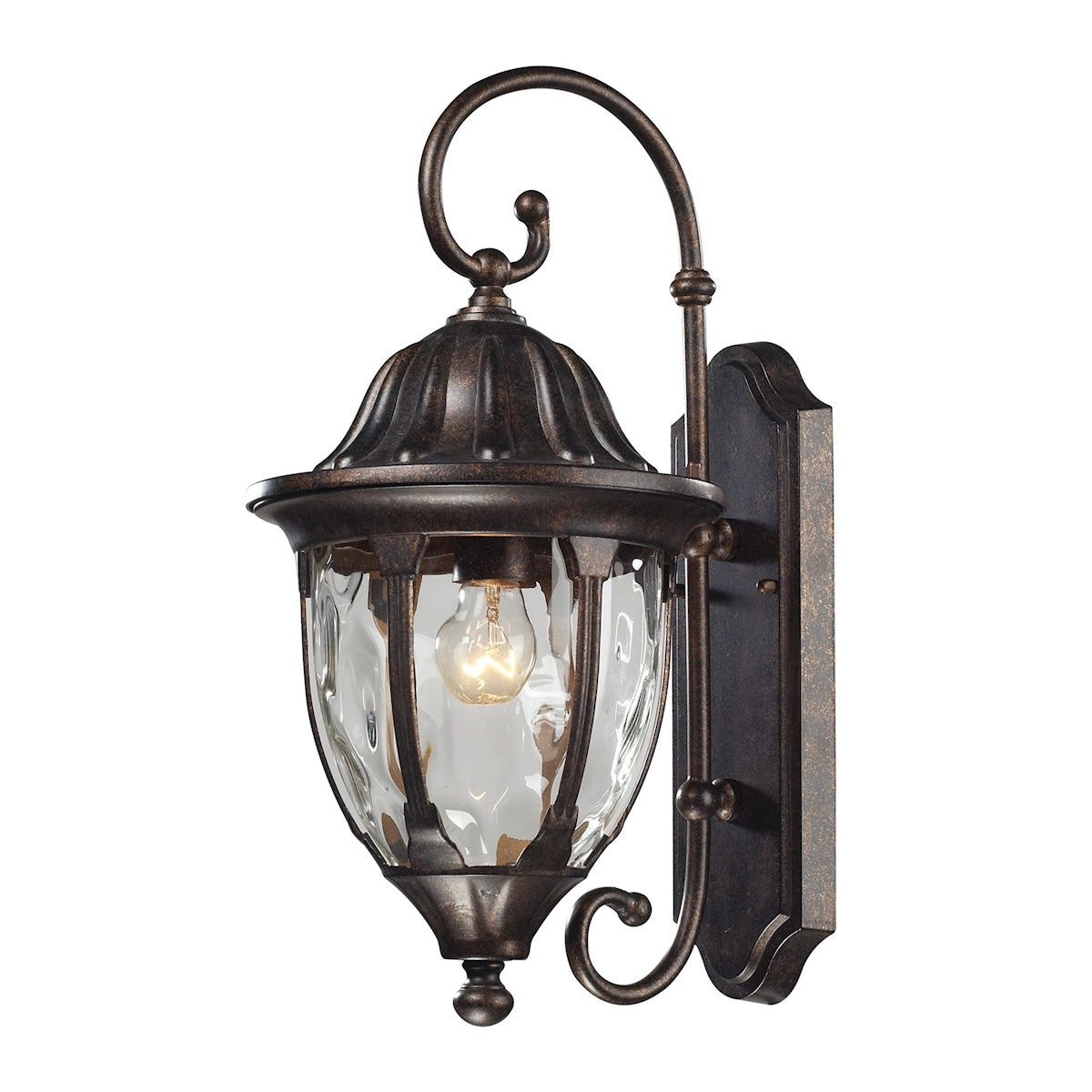 1 light outdoor wall mount in Regal Bronze