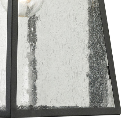 Meditterano Collection 1 light outdoor sconce in Textured Matte Black