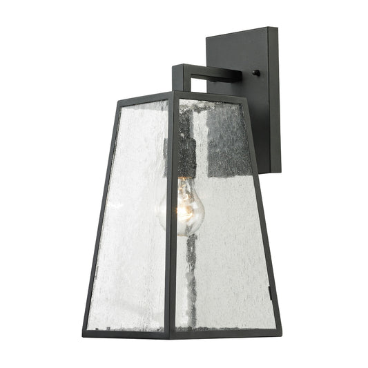 Meditterano Collection 1 light outdoor sconce in Textured Matte Black