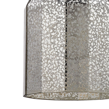 Danica 1 Light Pendant in Oil Rubbed Bronze and Mercury Glass