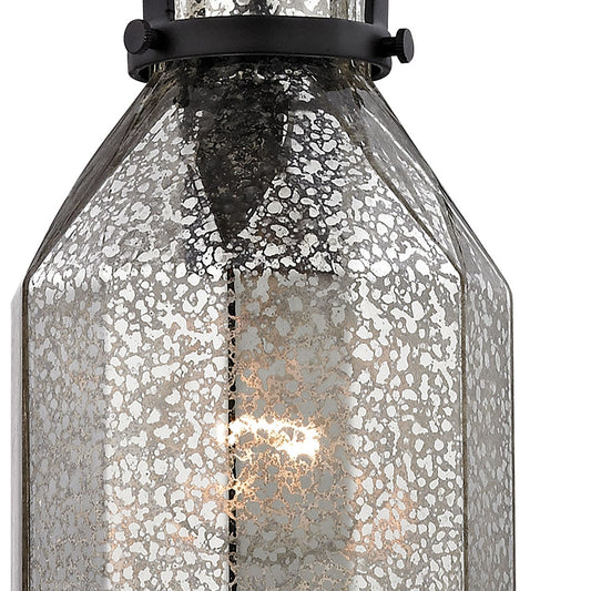 Danica 1 Light Pendant in Oil Rubbed Bronze and Mercury Glass