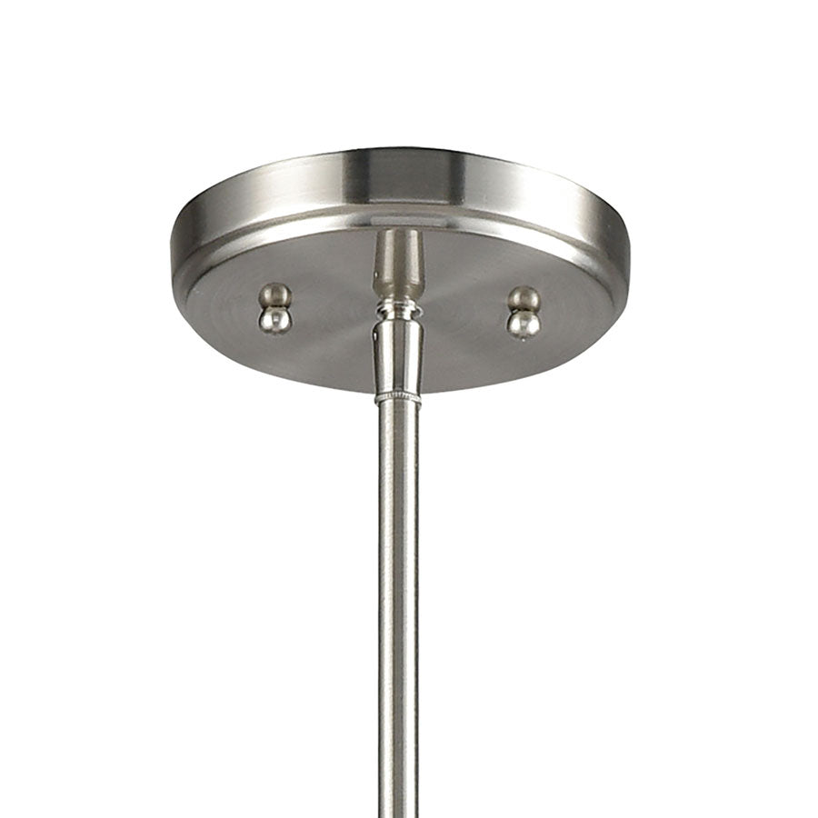 Delphine 6 Chandelier Satin Nickel