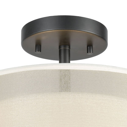 Ashland 2 Semi Flush Matte Black