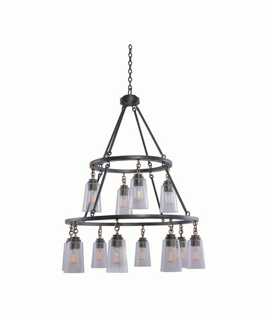Dillon (8+4) Light 2 Tier Pendant