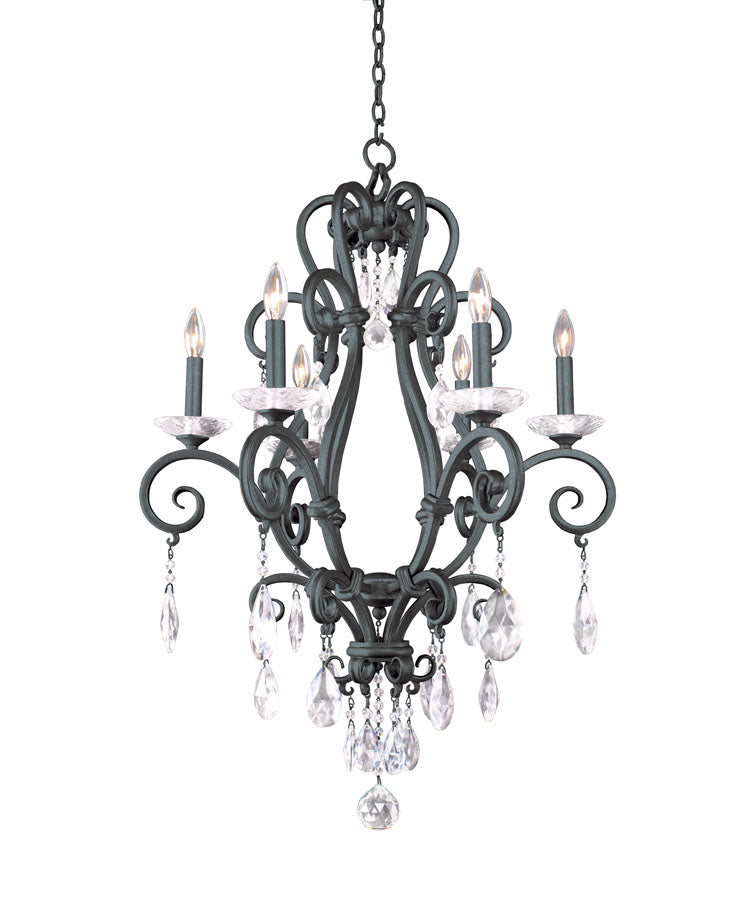 Palladium 6 Light Chandelier