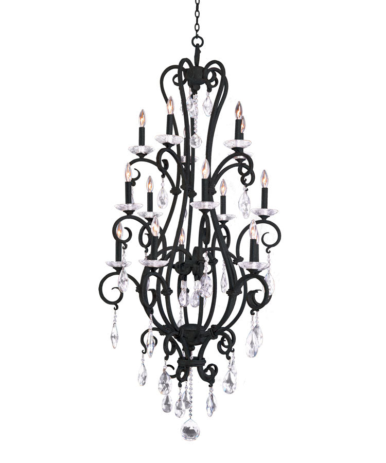 Palladium (5+5+5) Light 3 Tier Chandelier