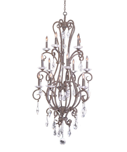 Palladium (5+5+5) Light 3 Tier Chandelier