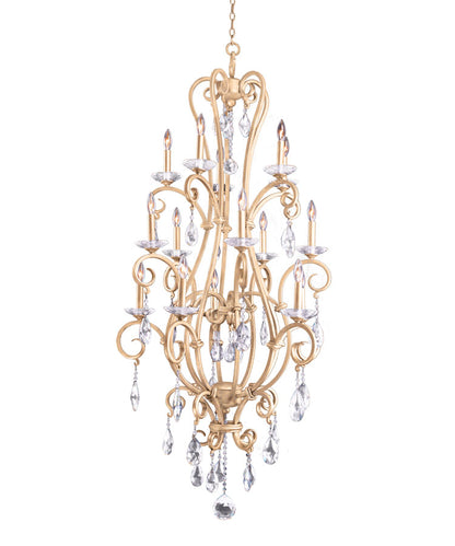 Palladium (5+5+5) Light 3 Tier Chandelier