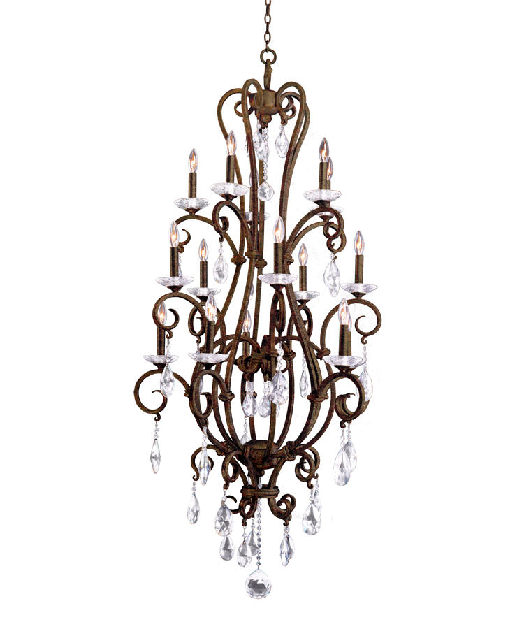 Palladium (5+5+5) Light 3 Tier Chandelier