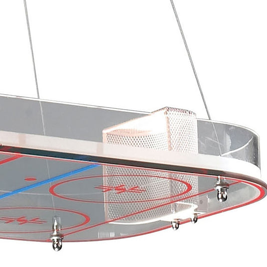 Novelty 2-Light Pendant in A Hockey Motif