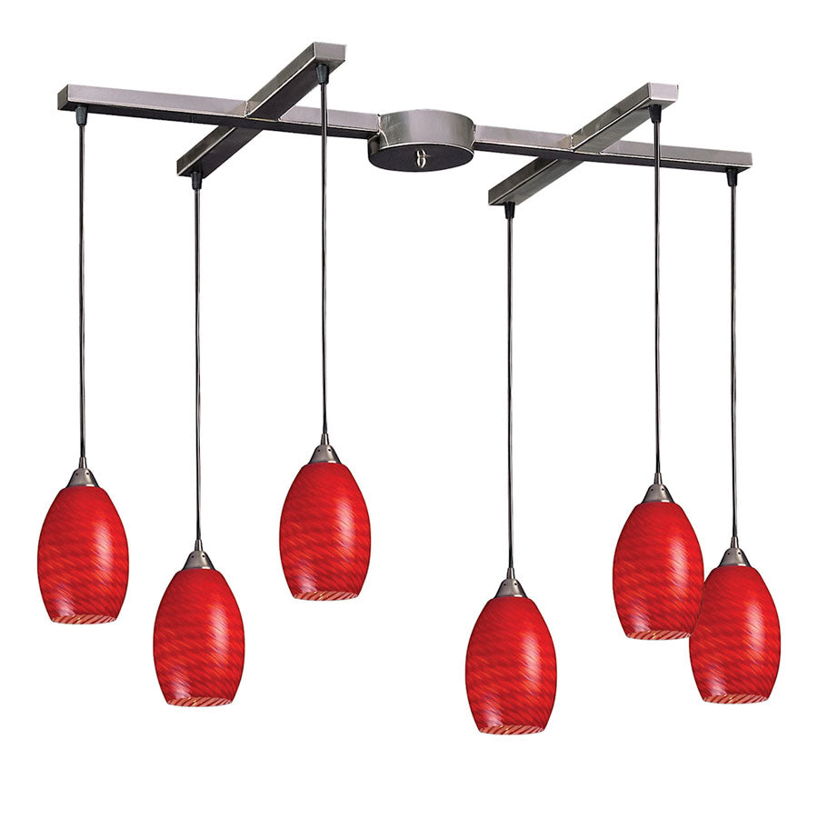 Mulinello Collection Scarlet Red, 'H' Bar