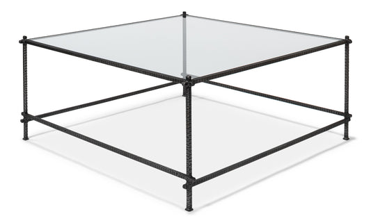 Serrated Edge Iron Coffee Table