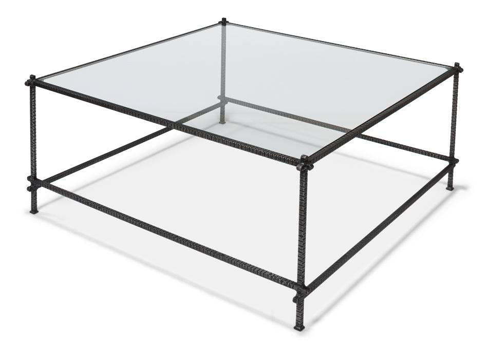 Serrated Edge Iron Coffee Table