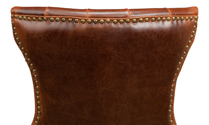 Sophie Side Chair Dark Brown Leather