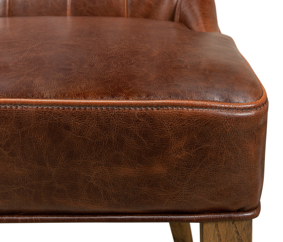 Sophie Side Chair Dark Brown Leather