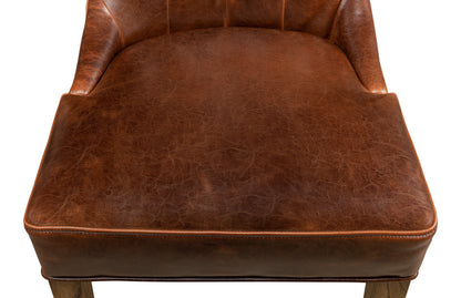 Sophie Side Chair Dark Brown Leather