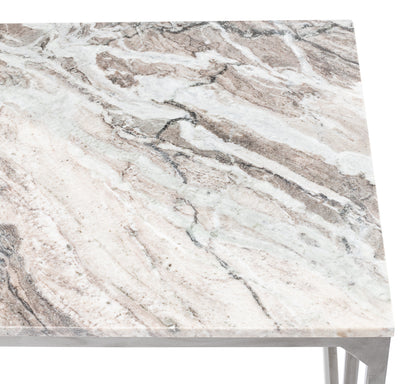 Open Desk With Shelves Marble Top
