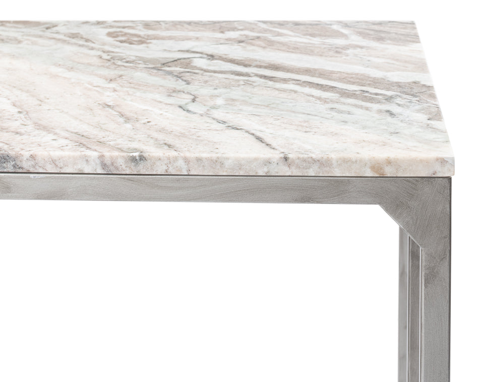 Open Desk With Shelves Marble Top