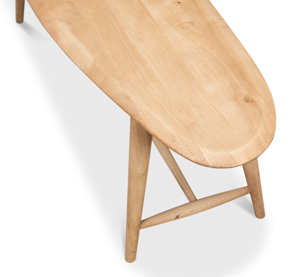 Pebble Bench (1 Back) Lionskin Finish