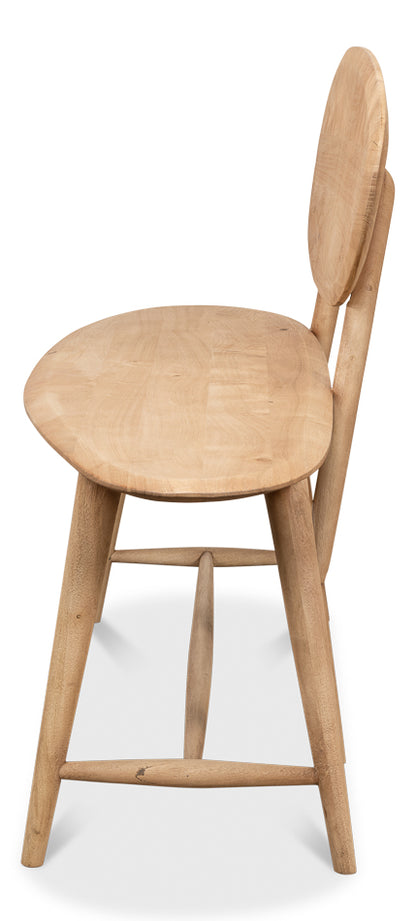 Pebble Bench (1 Back) Lionskin Finish