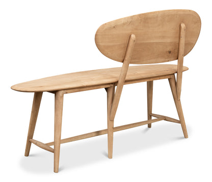 Pebble Bench (1 Back) Lionskin Finish
