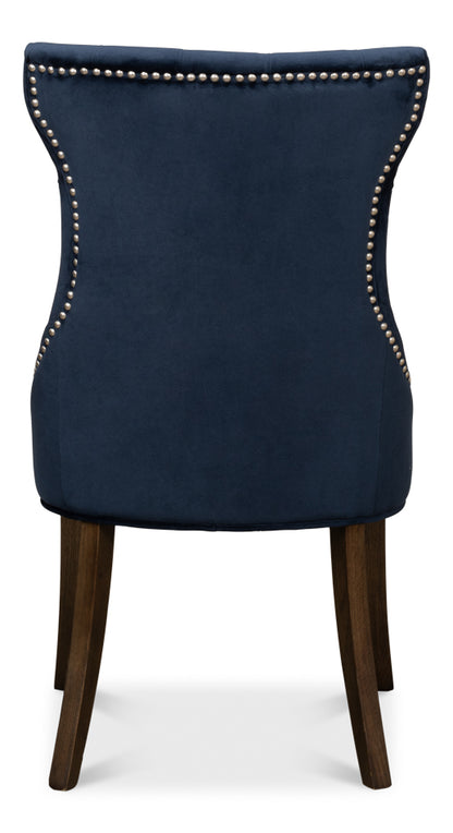 Sophie Side Chair Blue Velvet