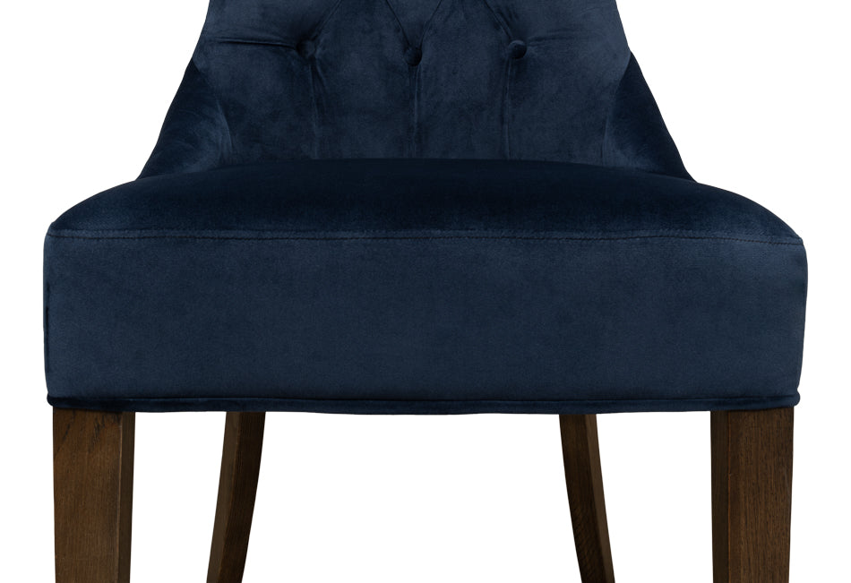Sophie Side Chair Blue Velvet