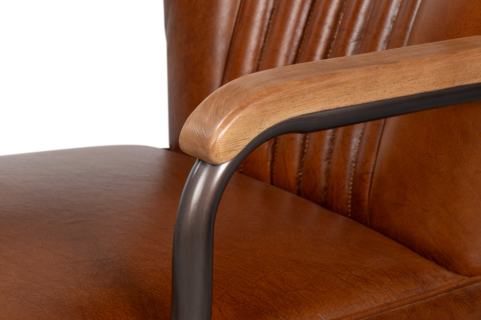 Parker Office Chair Vintage Havana Lthr