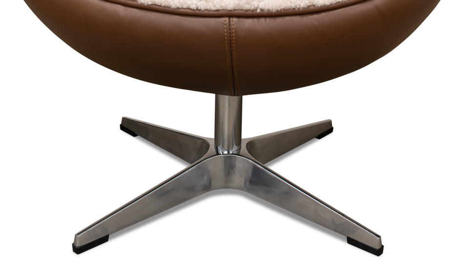 Jacobean Mid 20th Century Egg Chair