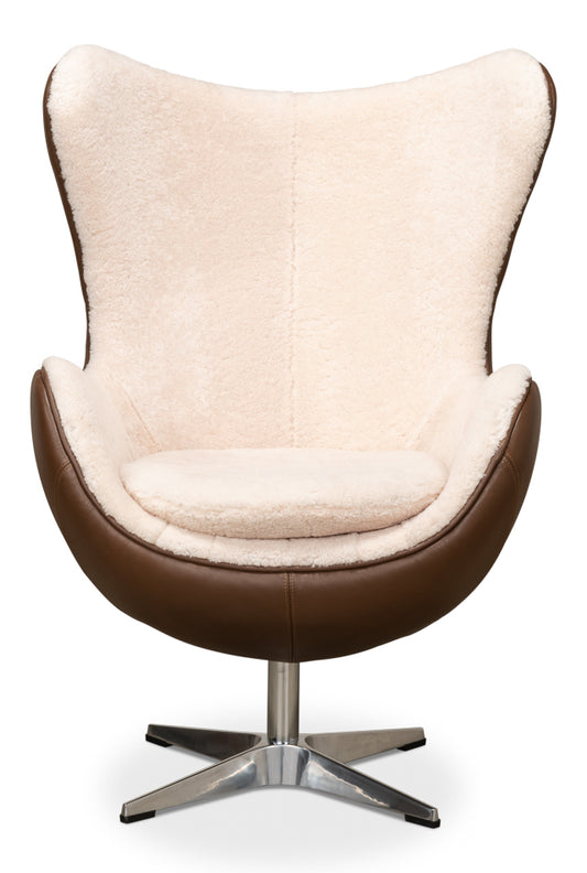 Jacobean Mid 20th Century Egg Chair