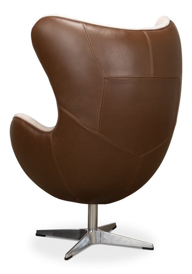 Jacobean Mid 20th Century Egg Chair