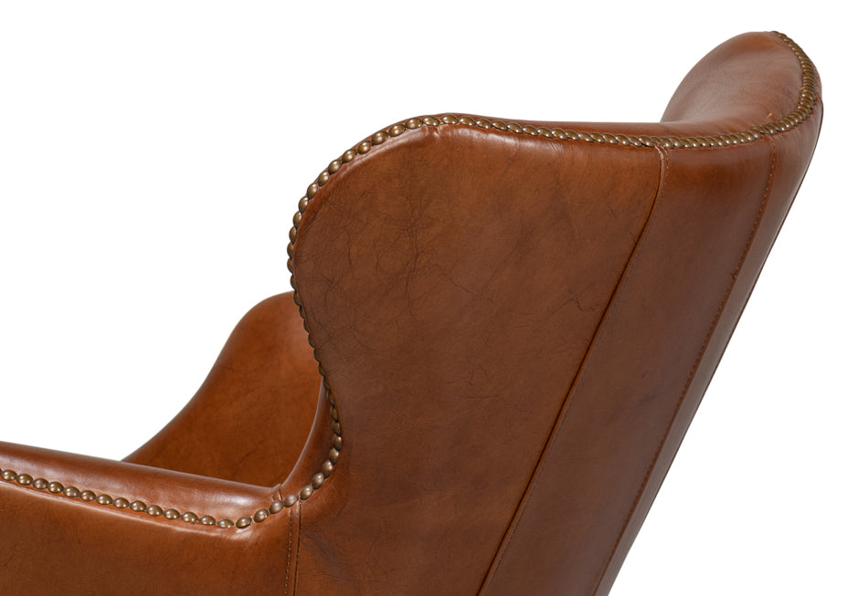 Andrew Jackson Desk Chairhavana Leather