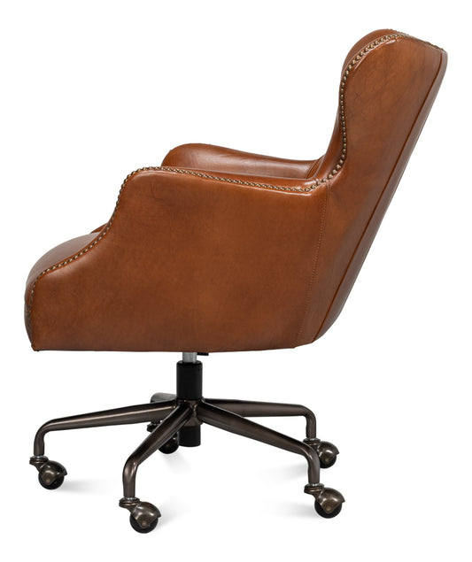 Andrew Jackson Desk Chairhavana Leather
