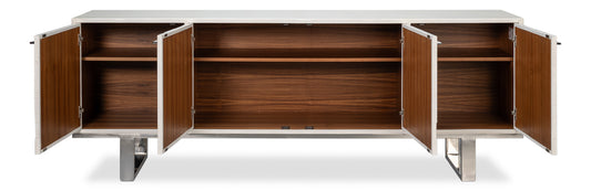 Bronzini Credenza Embossed White