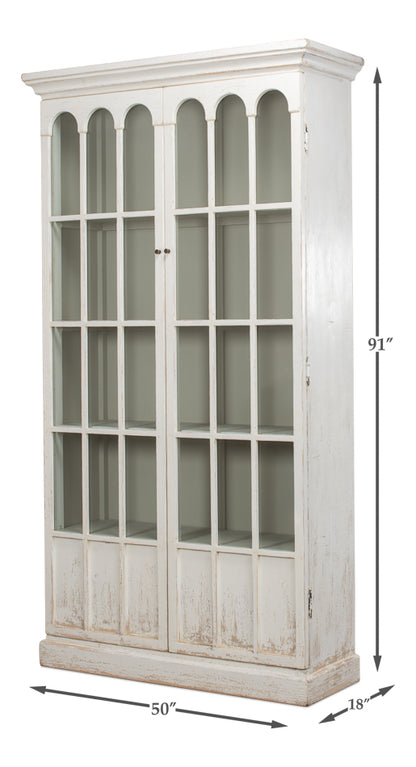 Edgar Allan Glass Bookcase