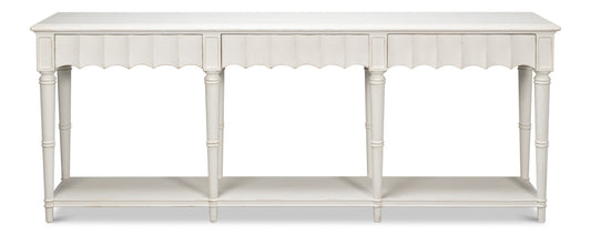 Chantal Console Table Antique White