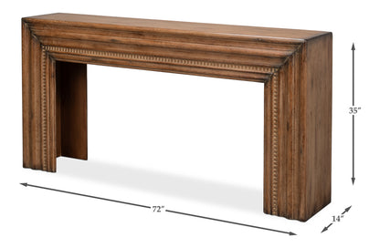 Mantel Console Brown