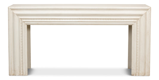 Mantel Console Antique White