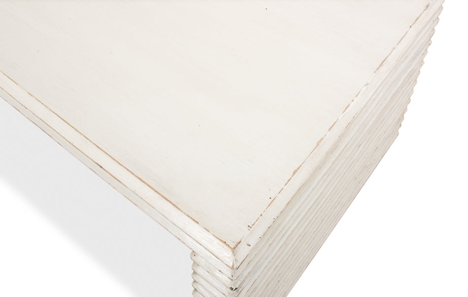 Stacked Cocktail Table Antique White