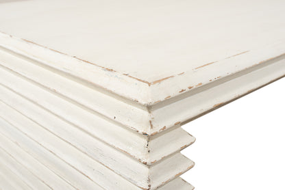 Stacked Cocktail Table Antique White