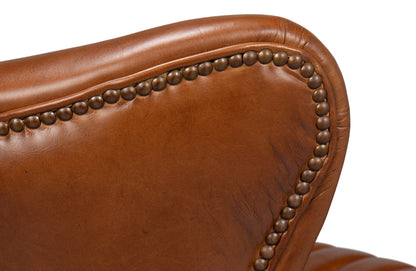 Bugatti Leather Swivel Chair
