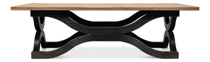 Wavy Coffee Table Antique Black