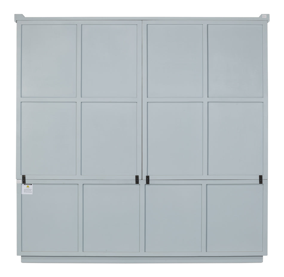 Maldives 4 Door Bookcase Eros Blue