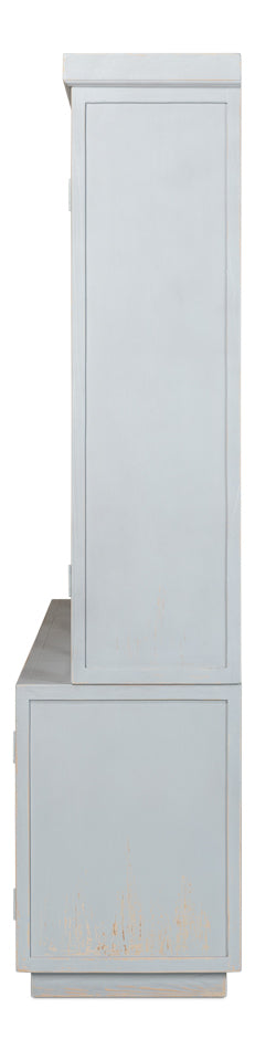 Maldives 4 Door Bookcase Eros Blue
