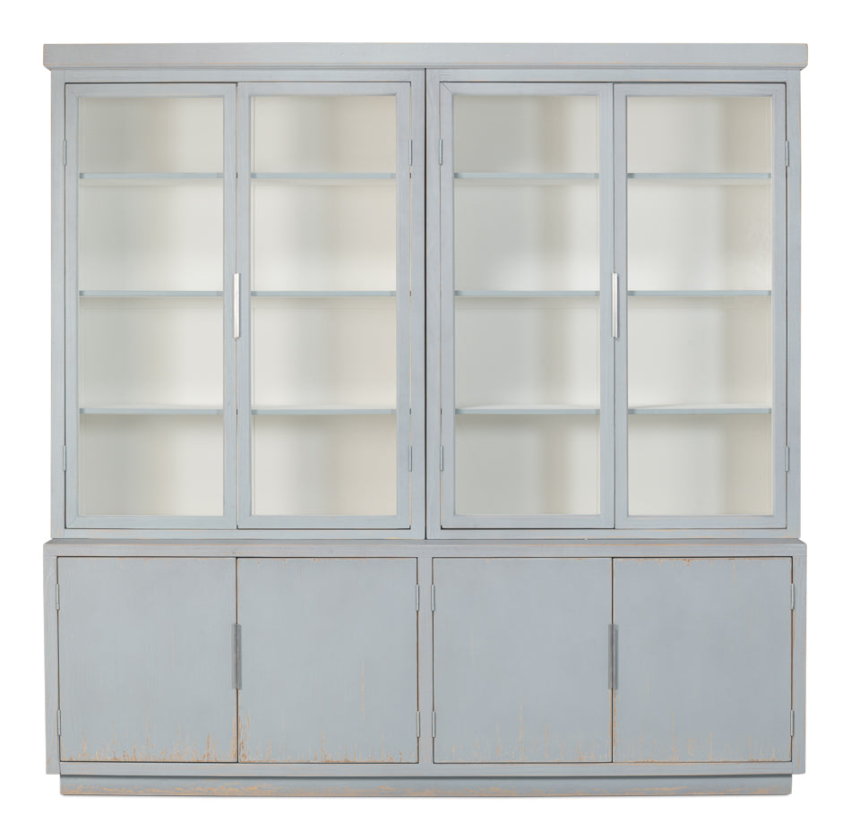Maldives 4 Door Bookcase Eros Blue