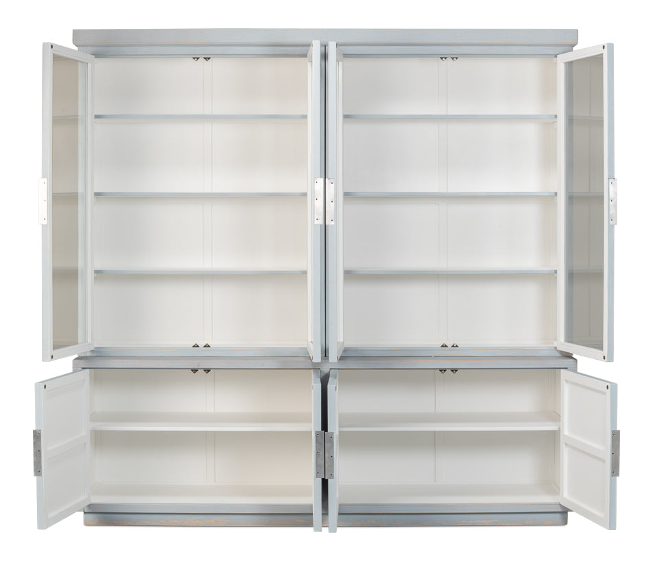 Maldives 4 Door Bookcase Eros Blue