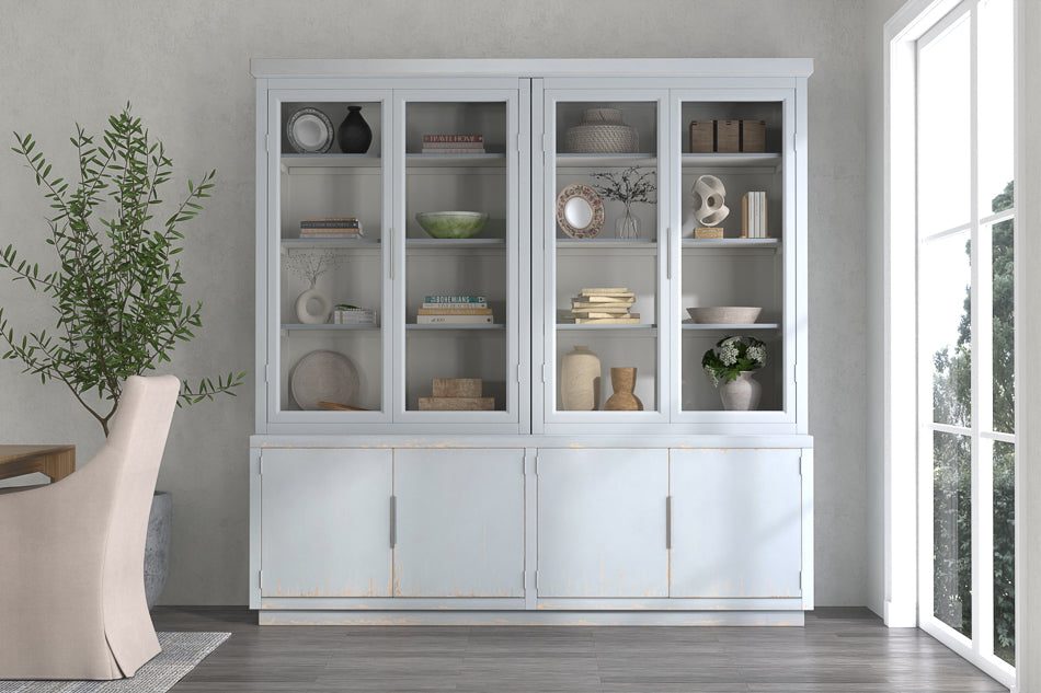 Maldives 4 Door Bookcase Eros Blue